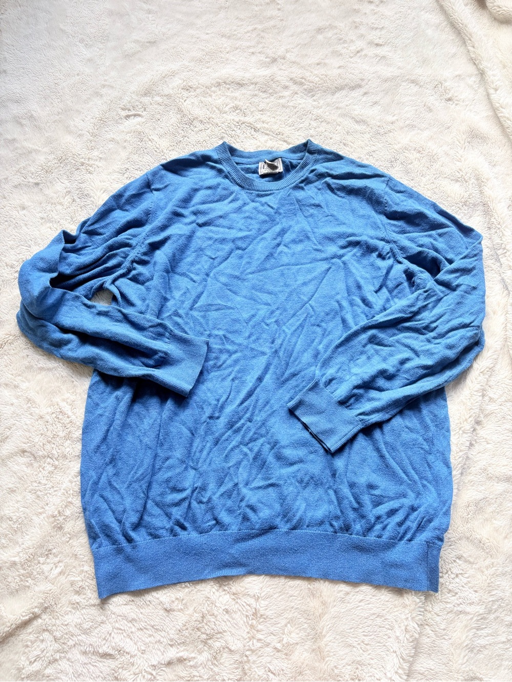 L.L.Bean Cotton‑Cashmere Sweater Size XL | Cozy Minimalist Soft Natural Fibers - Picture 3 of 7
